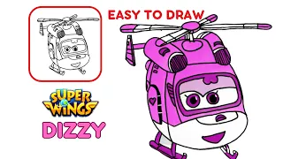 SUPER WINGS DIZZY HOW TO DRAW EASY 