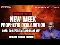 LIVE:MIDNIGHT PRAYER:LORD, GO BEFORE ME AND MAKE WAY by Apostle Joshua Selman (Nov 17 2025)