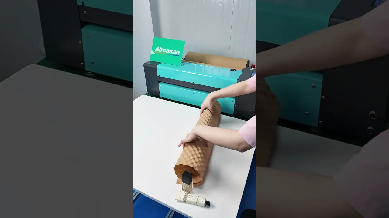 Kraft Paper Bubble Forming Machine, Replace Plastic Bubble Wrap