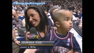 Joumana Kidd courtside interview with Heather Cox TBS 2002