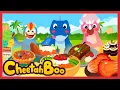 [🎉NEW] Dinosaur food truck, here we go! | Dinosaurs | Nursery rhymes \u0026 Kids Song | #Cheetahboo