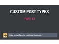 WordPress Custom Post Types - Part