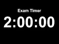2-Hour Exam Timer Long Focus Study Mock Exam Practice