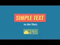 SimpleText - Text Animation Script for After Effects