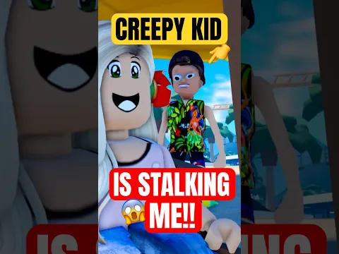 CREEPY Kid Is Stalking Me!! #roblox #brittanyplays