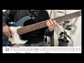 【本人が弾いてみた】embers / RED in BLUE（bass playthrough) ベース弾いてみた【Tab譜付き】