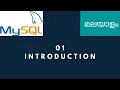 Introduction Learn MySQL Malayalam