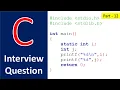 12 What is the default value Static and Global variable in C