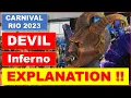 Carnival in RIO - DEVIL SATAN INFERNO Parade Mocking GOD JESUS Explanation