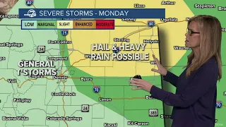 Severe weather returns to Colorado for Monday