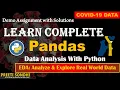 Complete Python Pandas Data Science Tutorial Analyze Kaggle Titanic Covid-19 Dataset