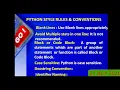 CLASS ON 11 27 07 2021 PYTHON STYLE RULES VARIABLES IN PYTHON
