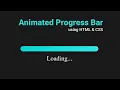 Master Animated Progress Bars with HTML CSS Easy Step-by-Step Tutorial 2025