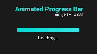 Master Animated Progress Bars with HTML CSS Easy Step-by-Step Tutorial 2025