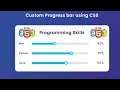 CSS Skill Bar Design