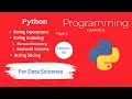 Python For Data Science String Indexing In Python Part One Python 05