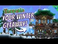 Building a Snowy Cabin in Terraria Terraria 1 4 4 Speedbuild