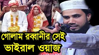 গোলাম রব্বানীর সেই ভাইরাল ওয়াজ golam robbani viral waz