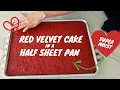 Lagu Red Velvet Cake in a Half Sheet Pan