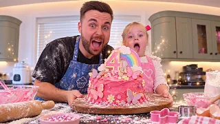 We made my daughters birthday cake! (daddy & daughter)