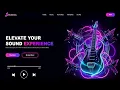 Music Website Using HTML CSS Step by Step Tutorial Fast Code