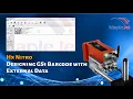 Designing 2D GS1 Barcode with External Data