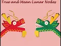 Mean and True Lunar Nodes Longitudes Calculator in Excel