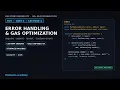 SCS Lecture 4 Unit 2 Error Handling Gas Optimization in Solidity Require Assert Revert