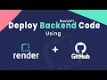 Deploy Backend Code to Render Using GitHub RestAPI Nodejs