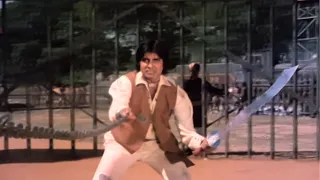 Baap Se Panga Lenda Pad Gaya Bhari - Amitabh Bachchan Action -  Dara Singh - Mard Movie Climax