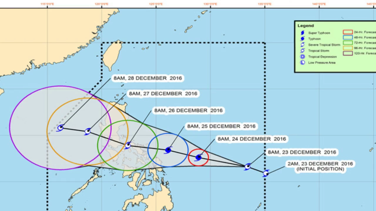 'Nina' to affect Metro Manila on Christmas Day, may turn into typhoon