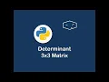 How to find Determinant Inverse and Rank of matrix using Python part 1