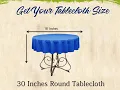 Get your round tablecloth sizes