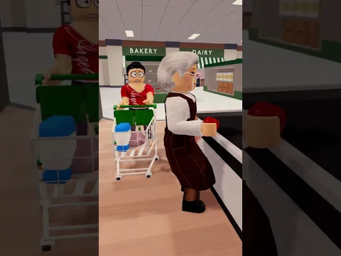 Cuando le sedes tu lugar a alguien en el supermercado # #roblox #humor