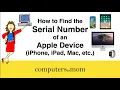How to Find the Serial Number for an iPhone iPad Mac Apple Watch any Apple Device 2025