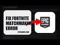 How To Fix Fortnite Matchmaking Error 2025 FULL TUTORIAL 2026