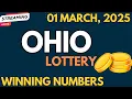 Ohio Midday Lottery Results For - 01 Mar 2025
