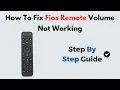 How to Fix Fios Remote Volume Not Working Step-by-Step Control Troubleshooting
