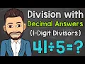 Whole Number Division with Decimal Answers 1-Digit Divisors Math with Mr J