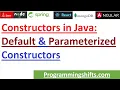 Constructors in Java in 20 min - default and parameterised constructor in java