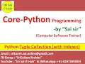 Python Tuple Collection with Indexes Python Collections Python Indexes Py Slice Operator