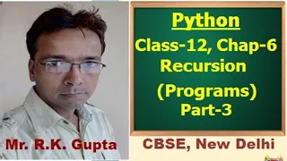 Python - Programs on Recursion