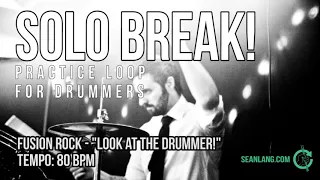 solo break drumless track for drummers fusion rock