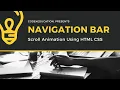Navigation Bar with Scroll To Top Button using only HTML CSS Scroll Animation Effect CSS