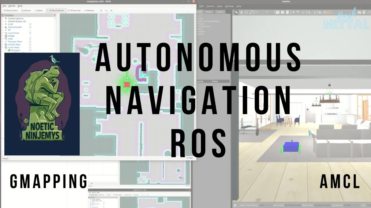 Learn Basics Of Autonomous Navigation for Custom Robot Using ROS | Simple Tutorial | 2022