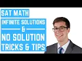 SAT Math Tips How to Solve Problems with Infinite Solutions or No Solution