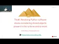 Resolve Python software stacks based on ABI present in a runtime environment