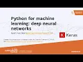 06 Python for machine learning keras DNNs