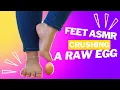 Download Lagu Crushing A Raw Egg with my Feet | Barefoot ASMR | Cracking and Squishing Sounds