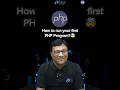 How to run first PHP program in XAMPP on localhost
